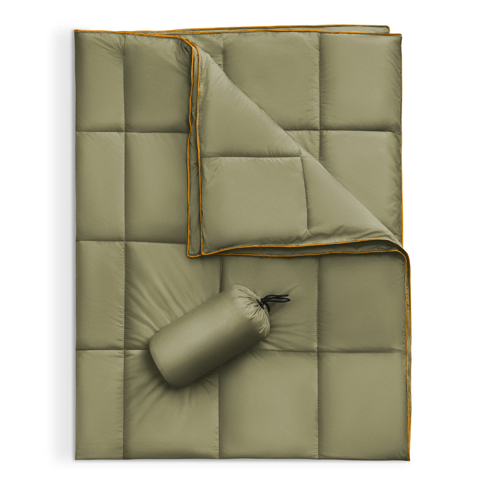 Sonive Blanket 56x80 packed compact for easy travel and storage.