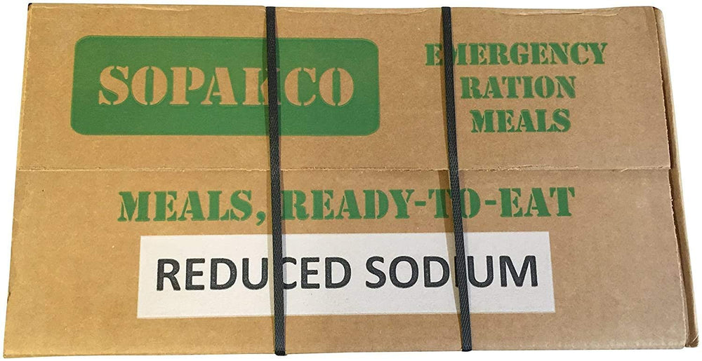 SoPakCo MRE case pack shows 14 meals for emergency prep and survival