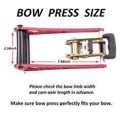 SOPOGER Bow Press rubber protection—pad protects limbs during adjustments.