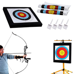 SOPOGER archery target for backyard practice enables easy arrow removal and durable outdoor training.