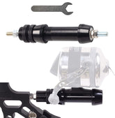 SOPOGER bowfishing reel seat mount in black aluminum finish