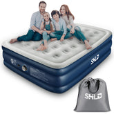 SORHE LIDKO queen air mattress built-in pump inflates easily for guests.