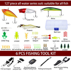 78-piece fishing lure kit with realistic 3D eyes and coatings