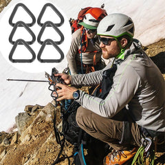 Sosoport camping carabiner polished finish, smooth surface protects gear.