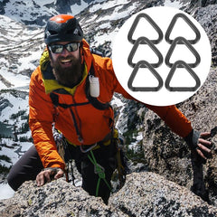 Sosoport heavy-duty triangle buckle carabiner, stable design supports heavier loads.