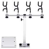 Sotiff Crappie rod holder assembly on boat for organized rod storage and quick access