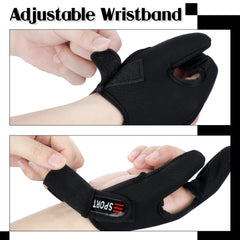 Back of Sotiff fishing glove made of neoprene