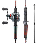Sougayilang 2-piece 5.9ft fiberglass-wrapped rod visual focus: portable travel-ready.