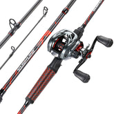 Sougayilang 2-piece 6.9ft baitcasting rod and reel combo – right hand