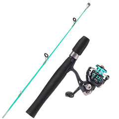 Sougayilang 25-inch ice rod, portable two-piece setup for cold-weather outings.