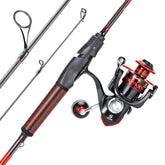 Sougayilang 6.9ft spinning rod and reel combo front view