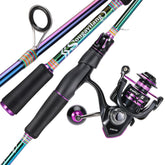 Sougayilang 7ft 2-piece rod with reel