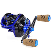 Sougayilang baitcasting reel left-handed front view highlighting compact ergonomic design for all-day casting