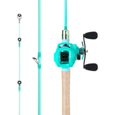 Sougayilang 5.9ft baitcasting rod and reel combo - front view
