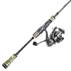 Sougayilang BD 2-piece spinning rod ready for travel-friendly setup.