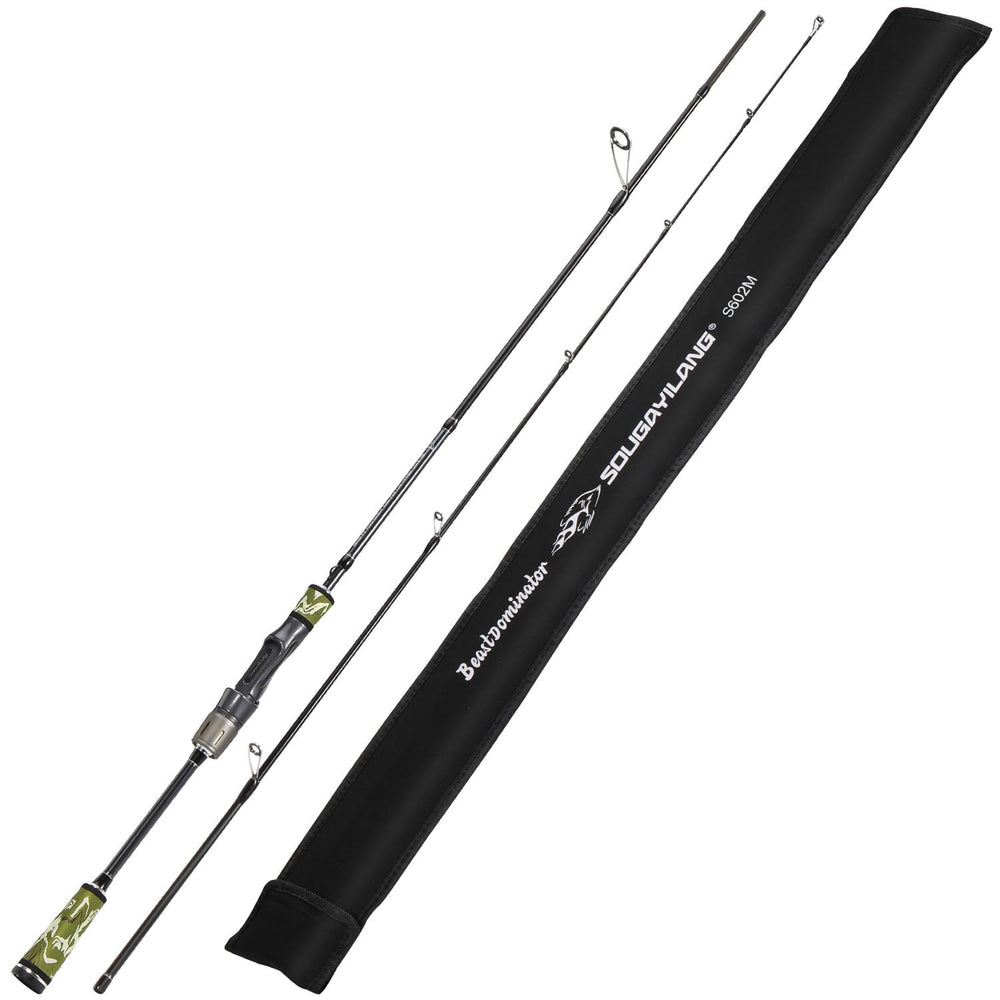 Sougayilang BD graphite rod blank close-up highlighting sensitivity and strength for precise bite detection.