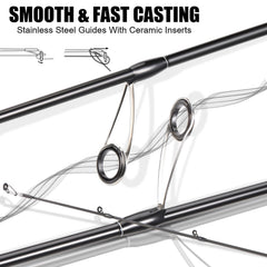 Sougayilang BD rod with golf-style SuperPolymer handle for all-day comfort on the water.