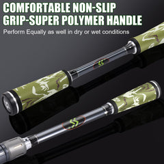Sougayilang BD stainless-steel guides detail durability with braided lines.