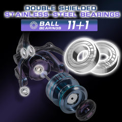 Sougayilang chameleon aluminum spool reel enabling precise, long-distance casts.