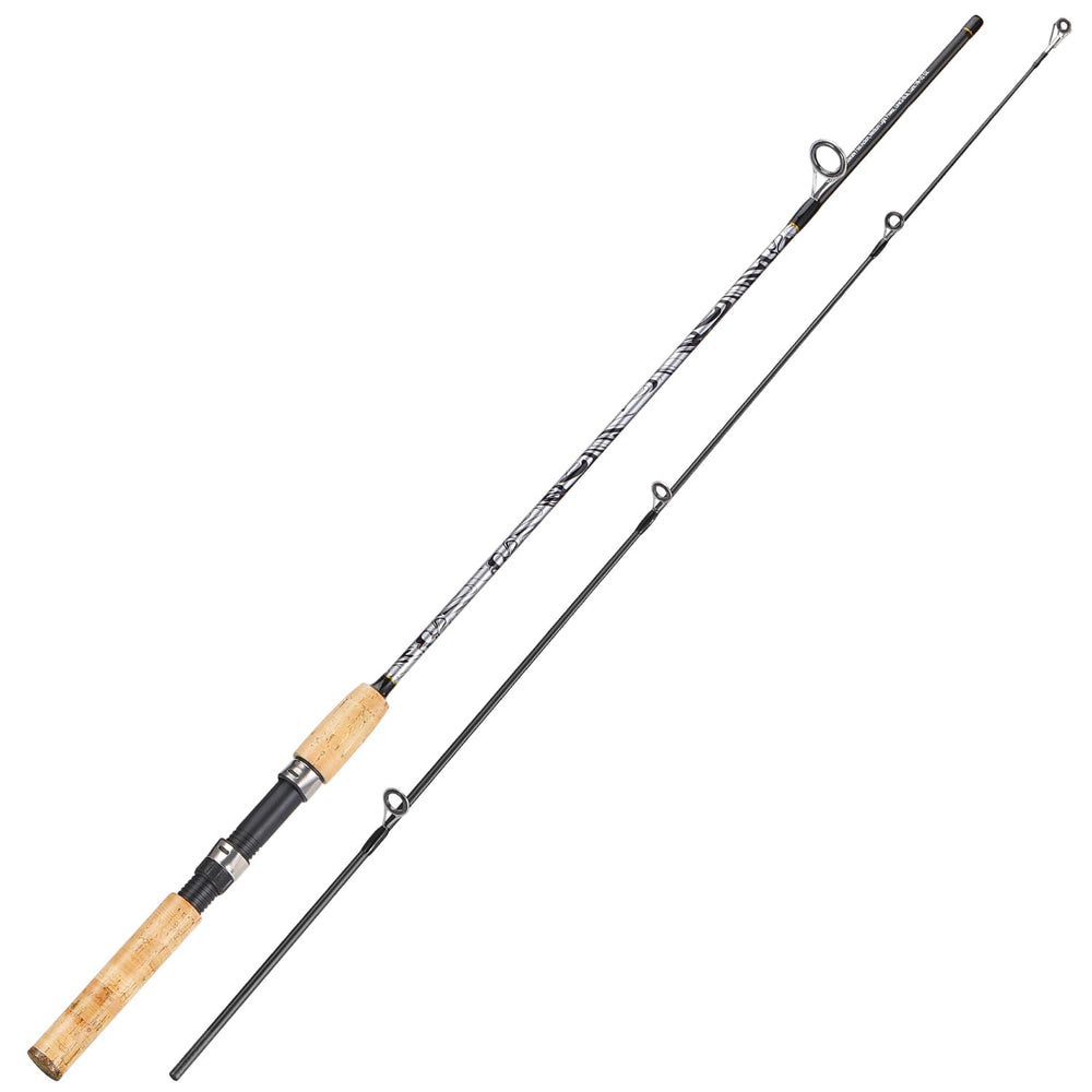 Sougayilang Chikani FS 5'6 rod closeup shows carbon-glass blend for versatile fishing