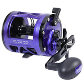 Sougayilang conventional reel full view demonstrates lightweight aluminum frame for durable performance.