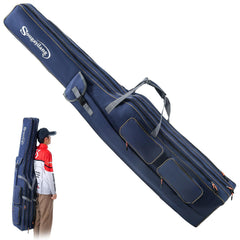 Blue Sougayilang 3-layer fishing rod case fully extended, 165cm