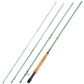 Sougayilang fly rod cork handle close-up showing secure grip for all-day casting.