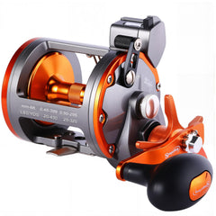 Sougayilang Thunder LS II 4000R drag system close-up showing 40 lb power for offshore trolling