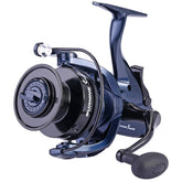Sougayilang MG7000 spinning reel in black and blue finish