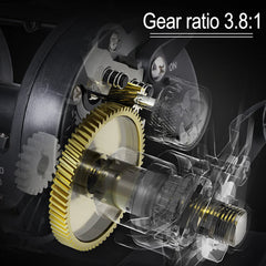 Conventional trolling reel for saltwater and freshwater