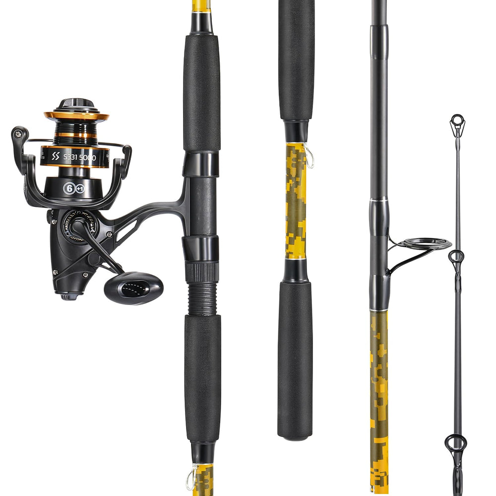 Sougayilang spinning rod combo front view