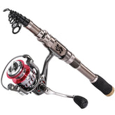 Sougayilang spinning rod reel combo compact setup for travel-ready fishing