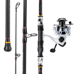 Sougayilang surf fishing rod and reel combo assembled for offshore casting confidence