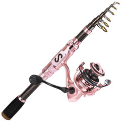 Sougayilang telescopic rod and reel combo extended