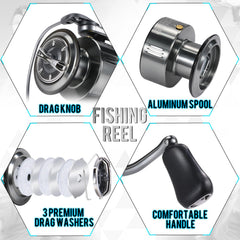 Sougayilang XB2000 reel with 11+1 bearings delivers smooth retrieves and reliable drag.