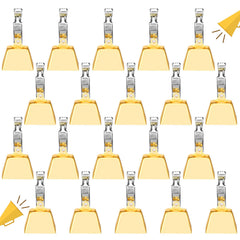 Soulchen 20 piece gold fishing bells with clip-on pole clamps