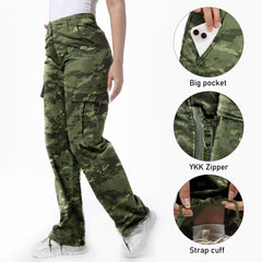 Soulsfeng camo pants with straight wide leg ideal for movement