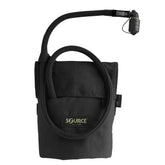 Source hydration pack 1L kangaroo MOLLE pouch attached to vest for versatile hydration on the move.