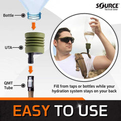 Source M.C. 3L angled valve enables 360-degree mouth orientation