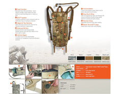 Source Tactical Pack external fill port enables fast refills on the move.