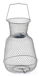 South Bend floating wire fish basket with top door showing sturdy access for quick catches