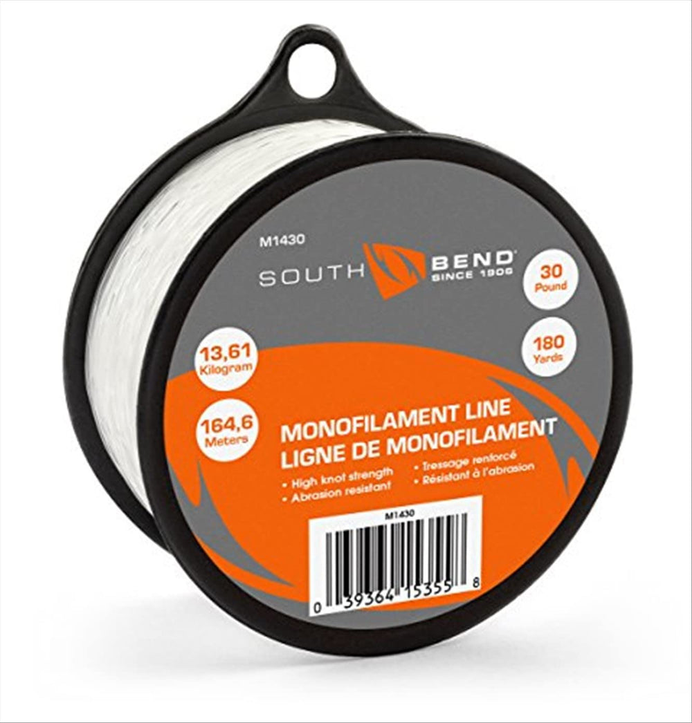 South Bend Monofilament Fishing Line – 15 lbs Test, 370 yards, clear