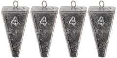 South Bend Pyramid Sinker on hard bottoms shows stability, reducing drift in strong currents