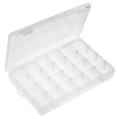 South Bend UB18 translucent 24-compartment box with clear view for easy lure organization.