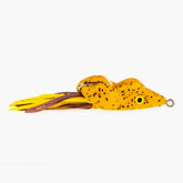 SOUTHERN LURE Scum Frog Bassrat Topwater Lure in Pumpkin Seed glides over vegetation to tempt bass.