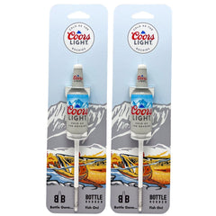 Southern Bell Brands Coors Light bottle bobbers 2-pack for bass and trout fishing.