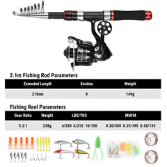 SOUUXIU extended-rod-7-87ft enables longer casting in freshwater or inshore waters.