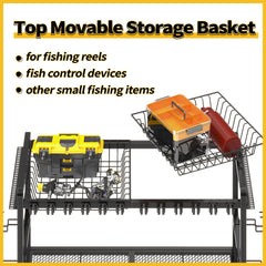 Top mesh baskets for quick access to pliers and line cutters