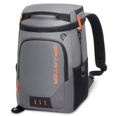 SPARTER backpack cooler front view shows easy-access design for beverages on the go