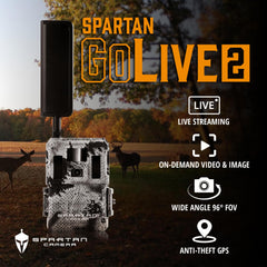 Spartan GoLive2 front LCD screen shows quick status and setup assistance.